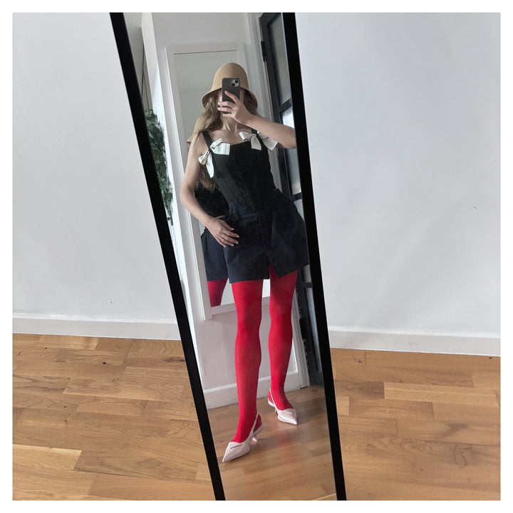 Black Rib Knit Corset Top With Bows