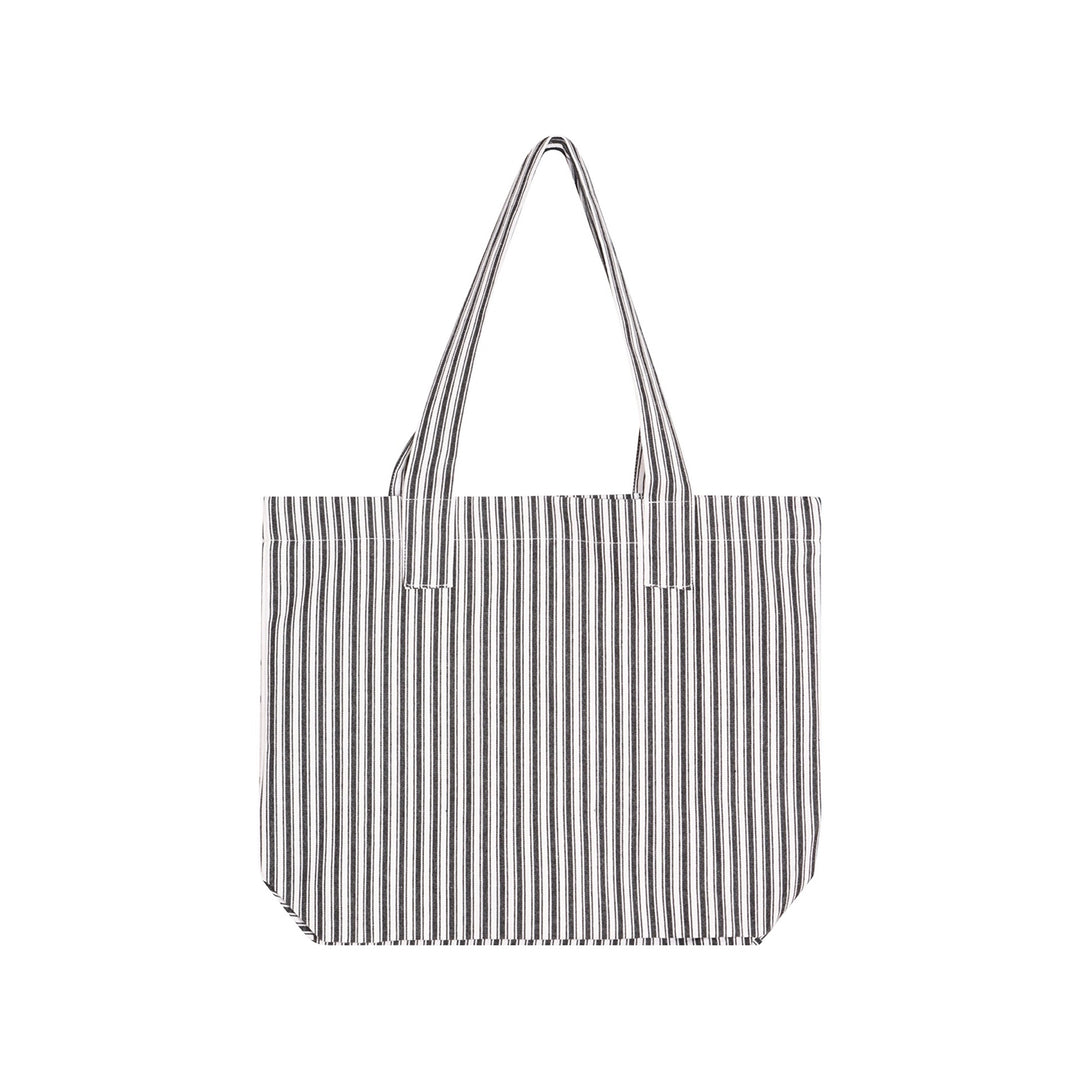 Black White Cotton Tote Bag