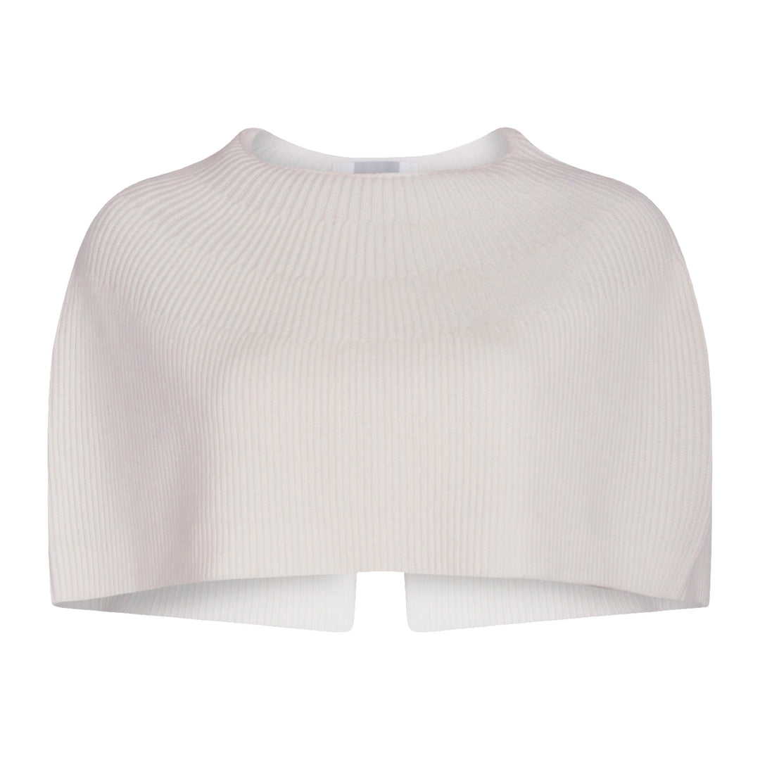 Cream Mohair Wool Knitted Cape
