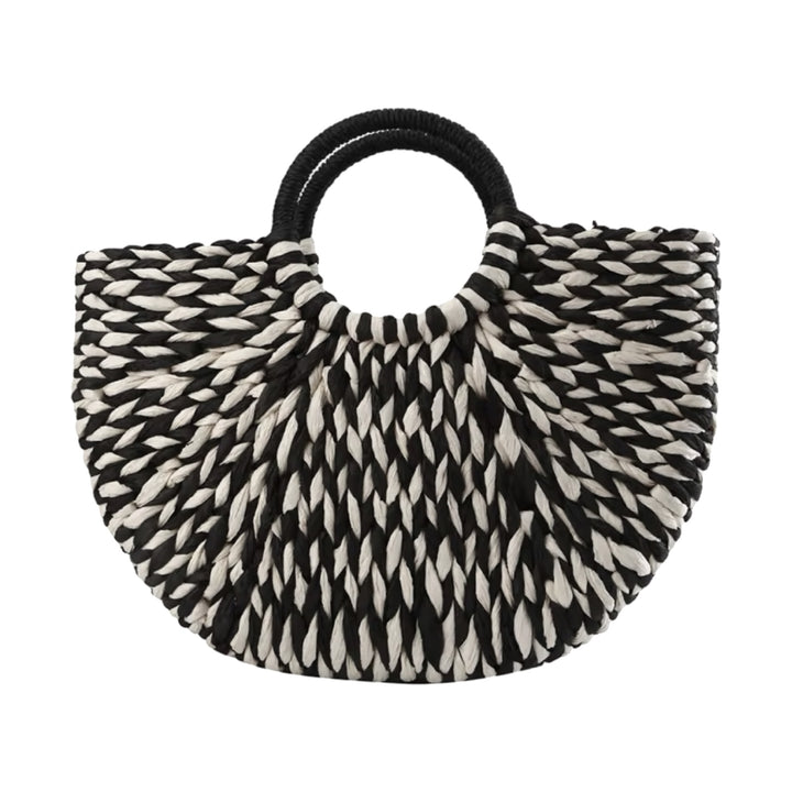 Rattan Braided Tote Basket With Handle