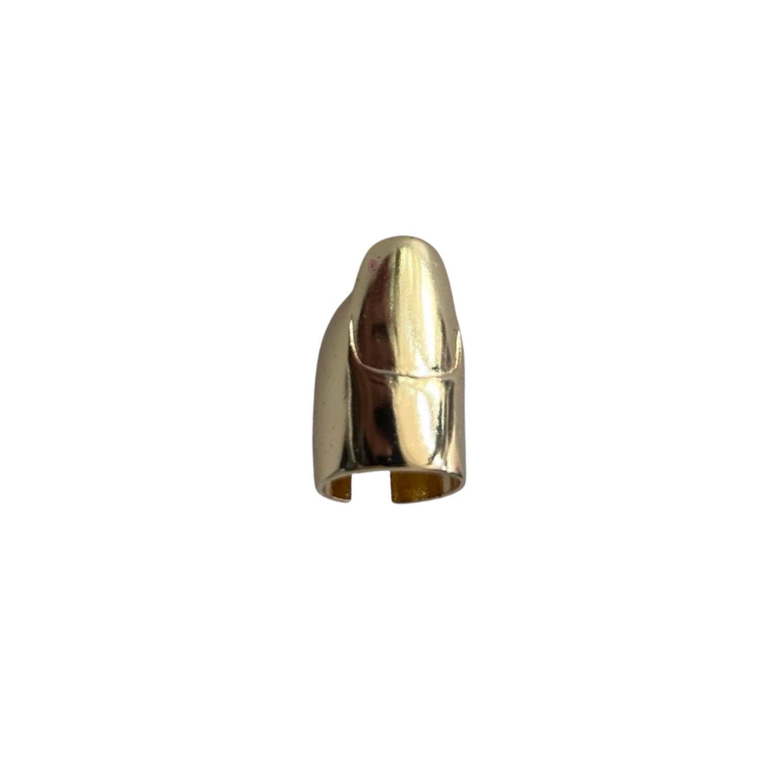 Gold Finger Cover With Nail Detail