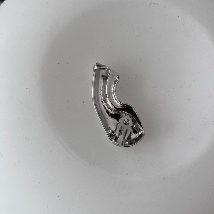 Silver ear lobe cuff earring (1 pc)