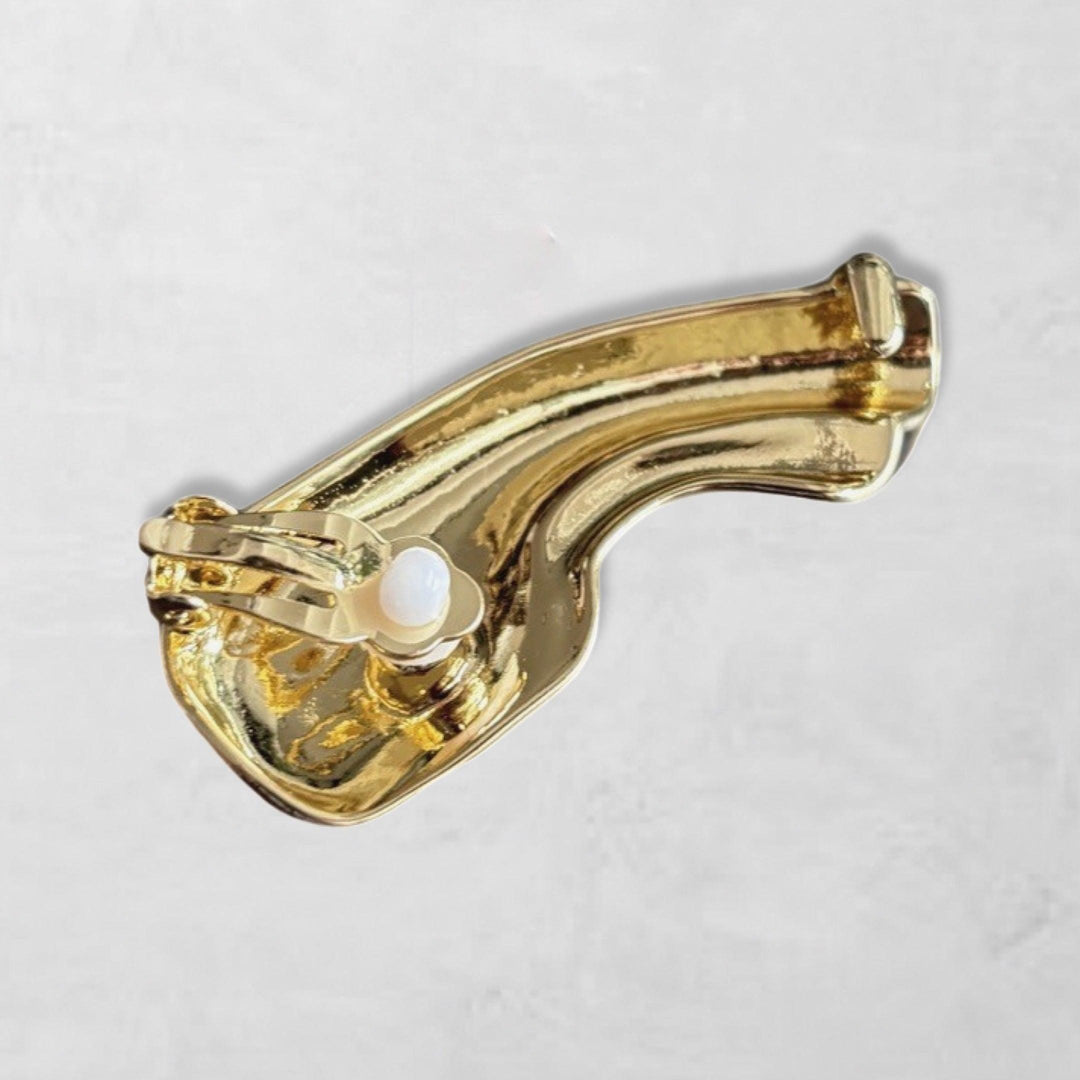 Gold ear cuff earring (1 pc)