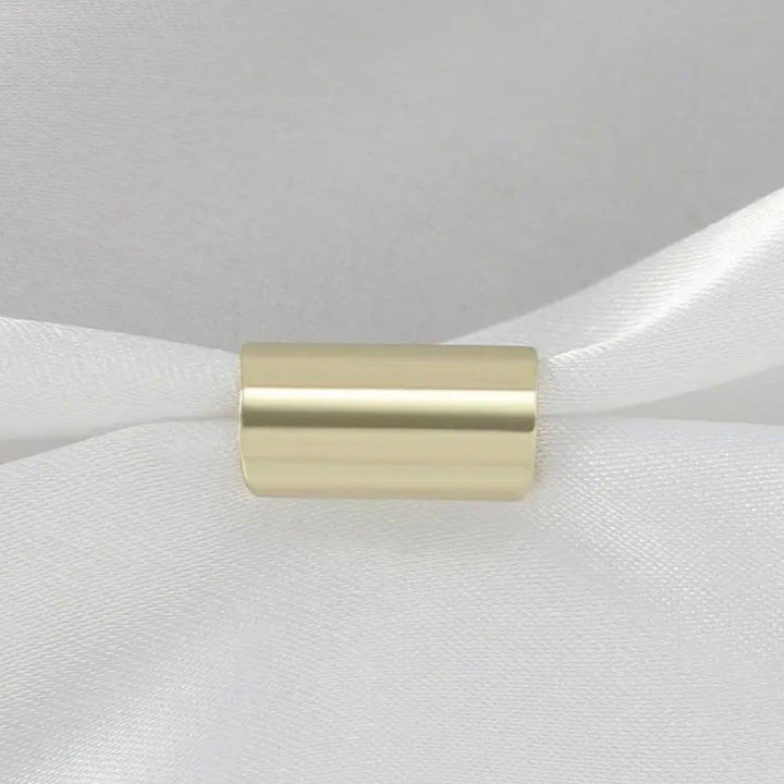Gold earlobe cuff earring one piece