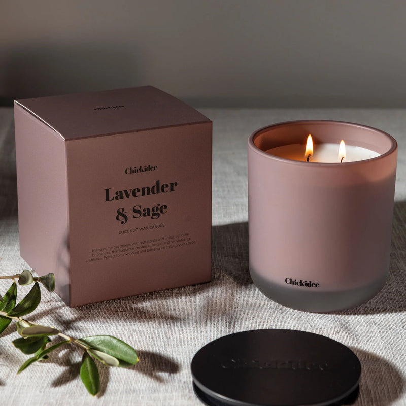 Chickidee Lavender & Sage Core Candle