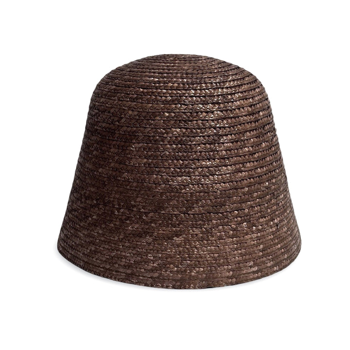 Woven Straw Lamp Bucket Hat