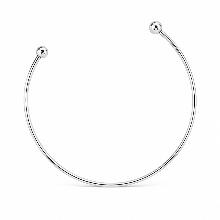 Stainless Steel Solid Ball Necklace