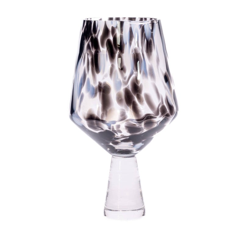Dalmatian Large Wine Glass Pedestal Stem