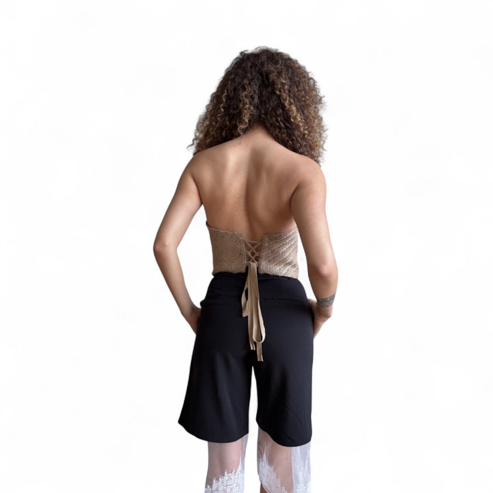 Raffia multi-wear tube corset