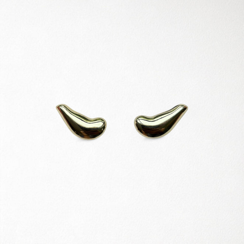 Gold Earlobe Cuff Earrings
