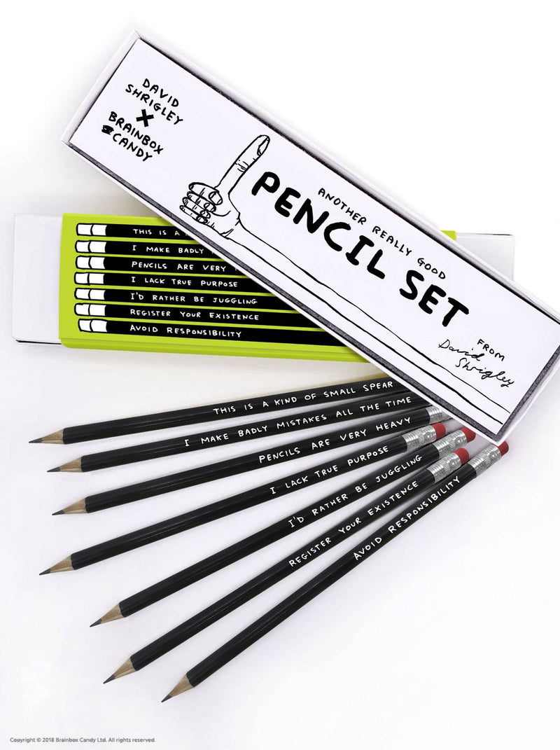 David Shrigley Pencil Box - 7 Designs (Set 2)