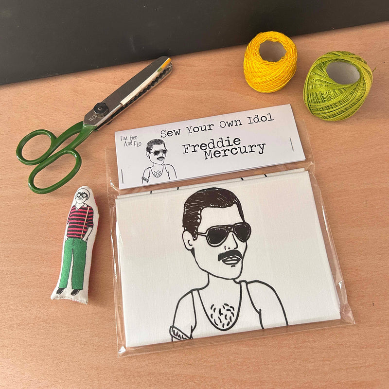 Fat Hen And Flo Sew Your Own Doll Kit Freddie Mercury