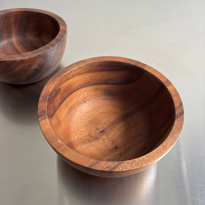 Walnut wood hand carved bowl