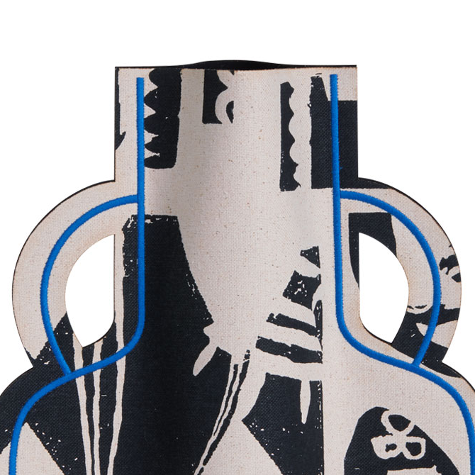 M2P Milos Amphora Large Vase Black Blue