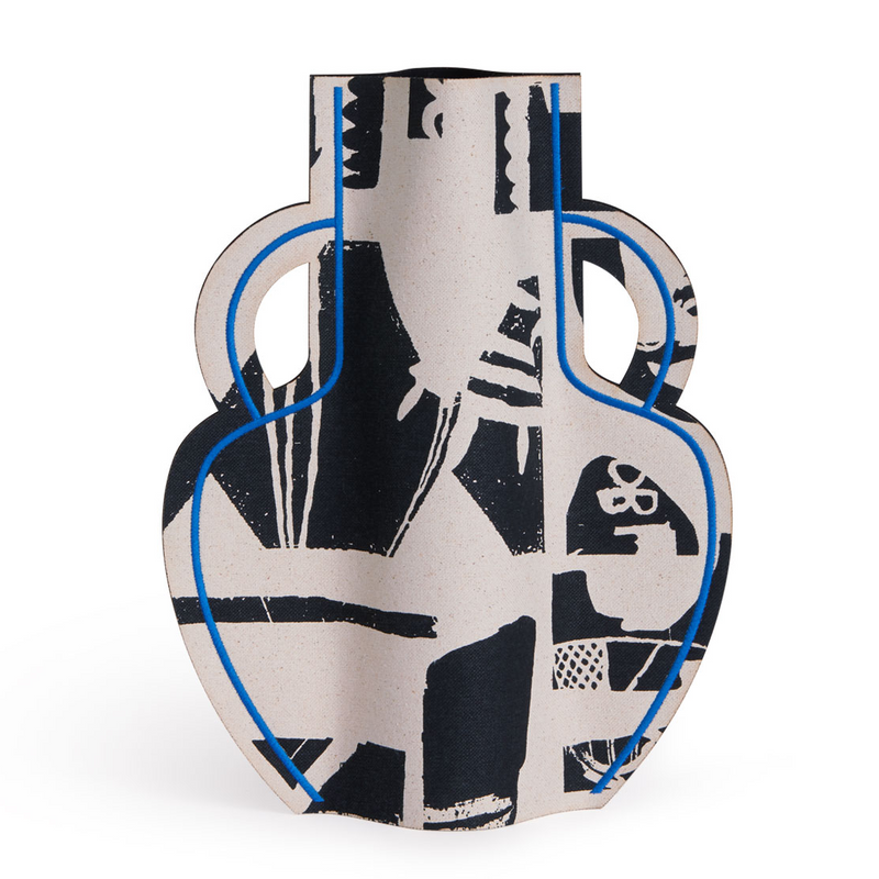 M2P Milos Amphora Large Vase Black Blue