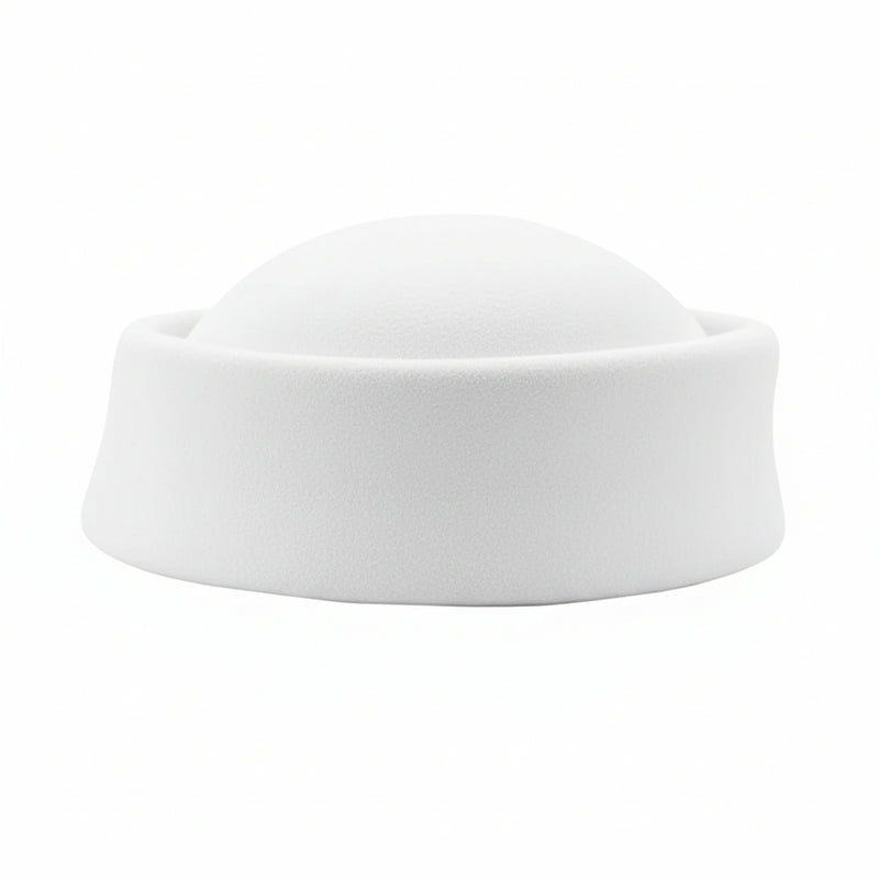 White Wool Pillbox Hat
