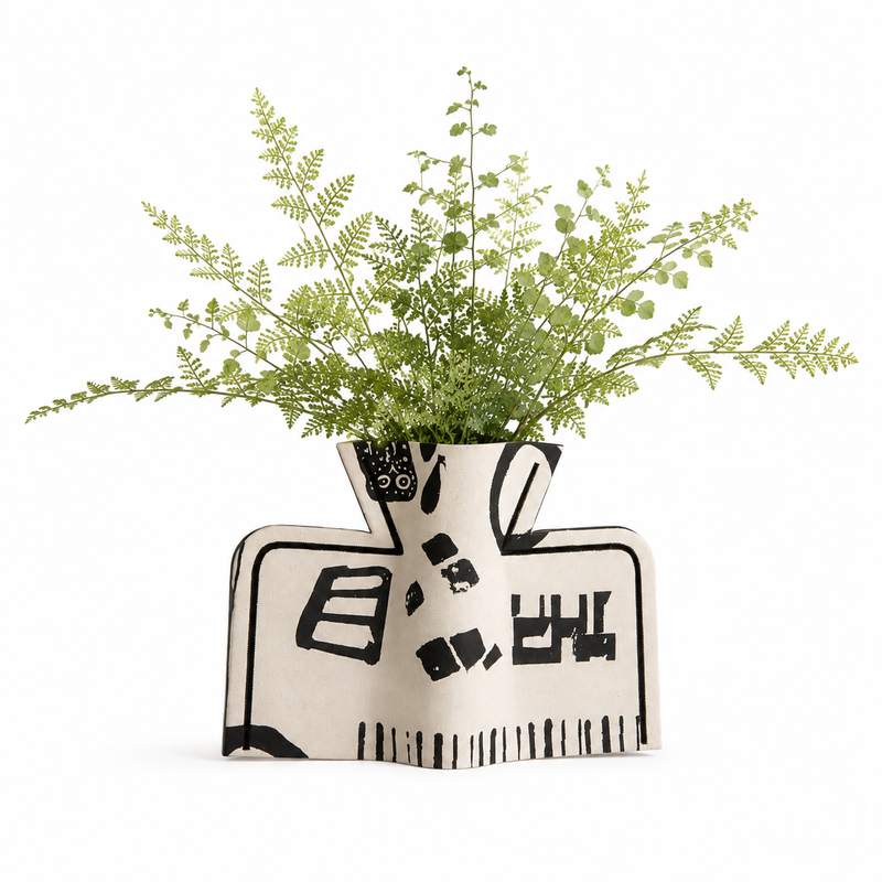 M2P Athens Bowl Vase Black