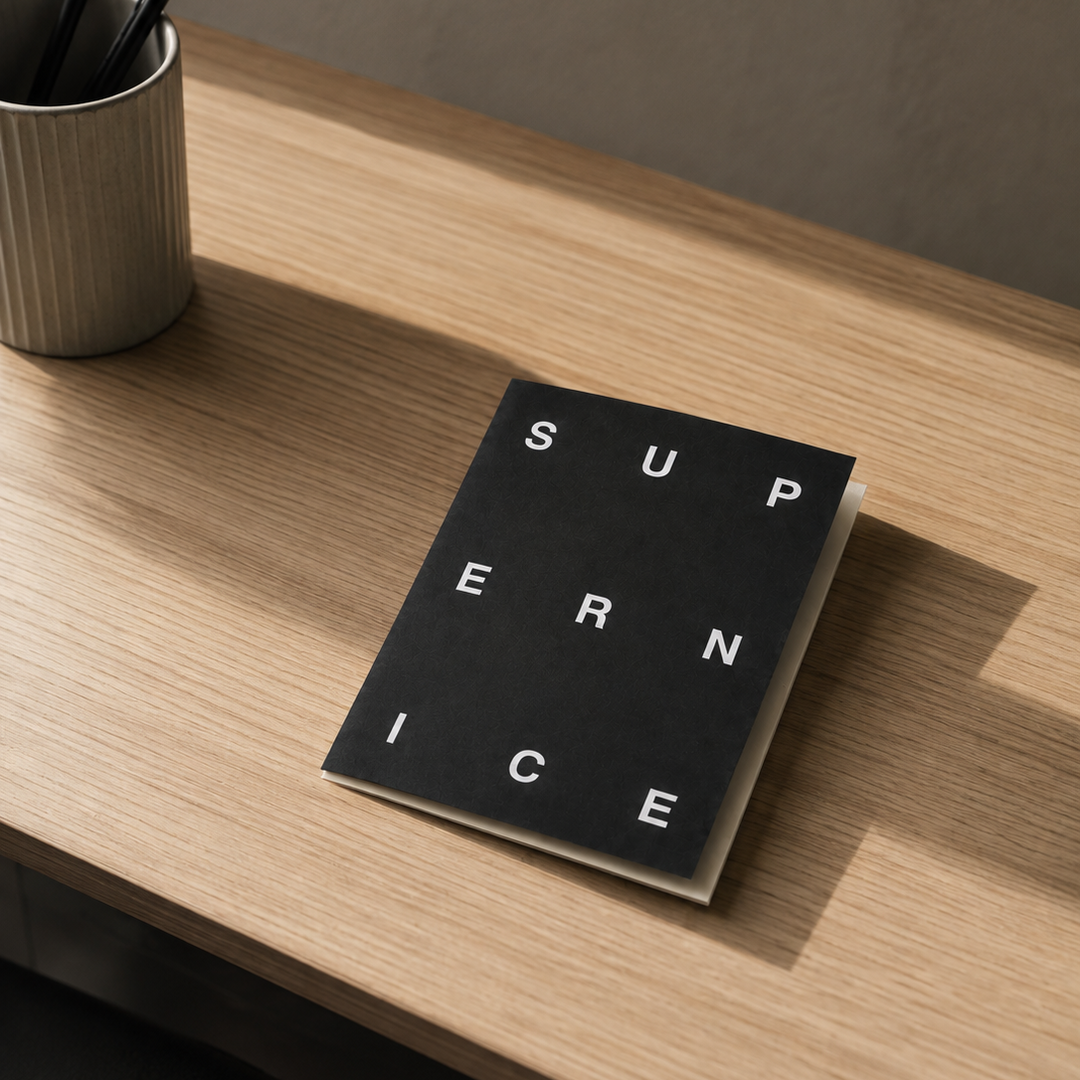Kinshipped SUPER NICE Typography Thank You Card