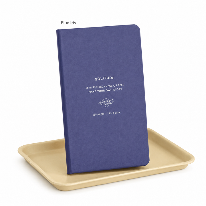Iconic Solitude B7 Line Handy Notebook, Blue Iris - by Notable Designs