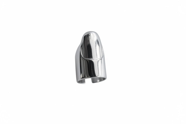 Silver Finger Cover With Nail Detail