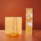 Hand Blown Glass Incense Holder Yellow Dimple