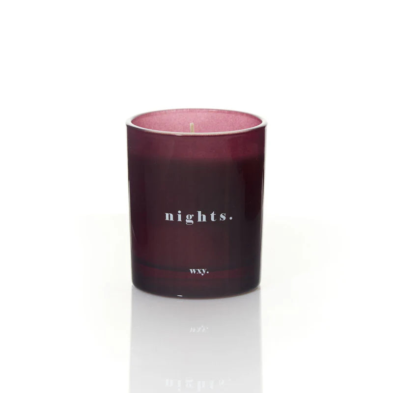 WXY Nights 7oz Candle: Bourbon + Tobacco Leaf