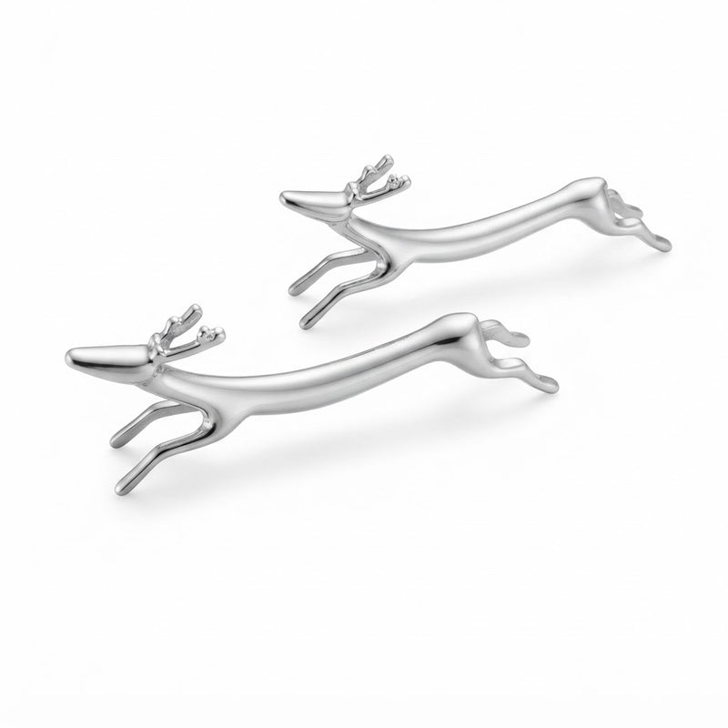 Silver Reindeer Chrome Chopstick & Knife Rest