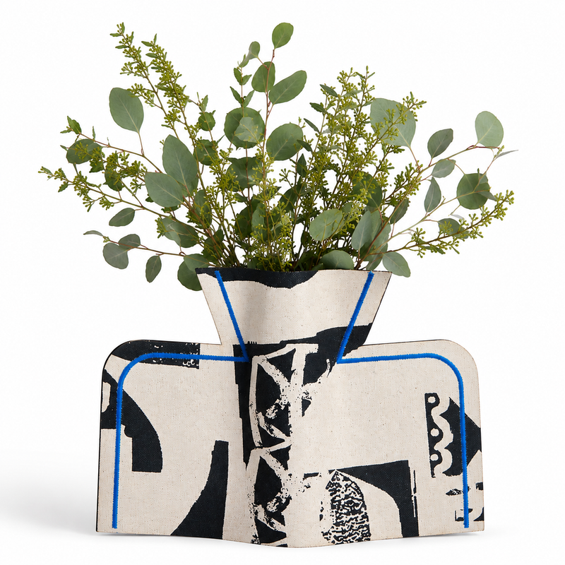 M2P Milos Bowl Large Vase Black Blue