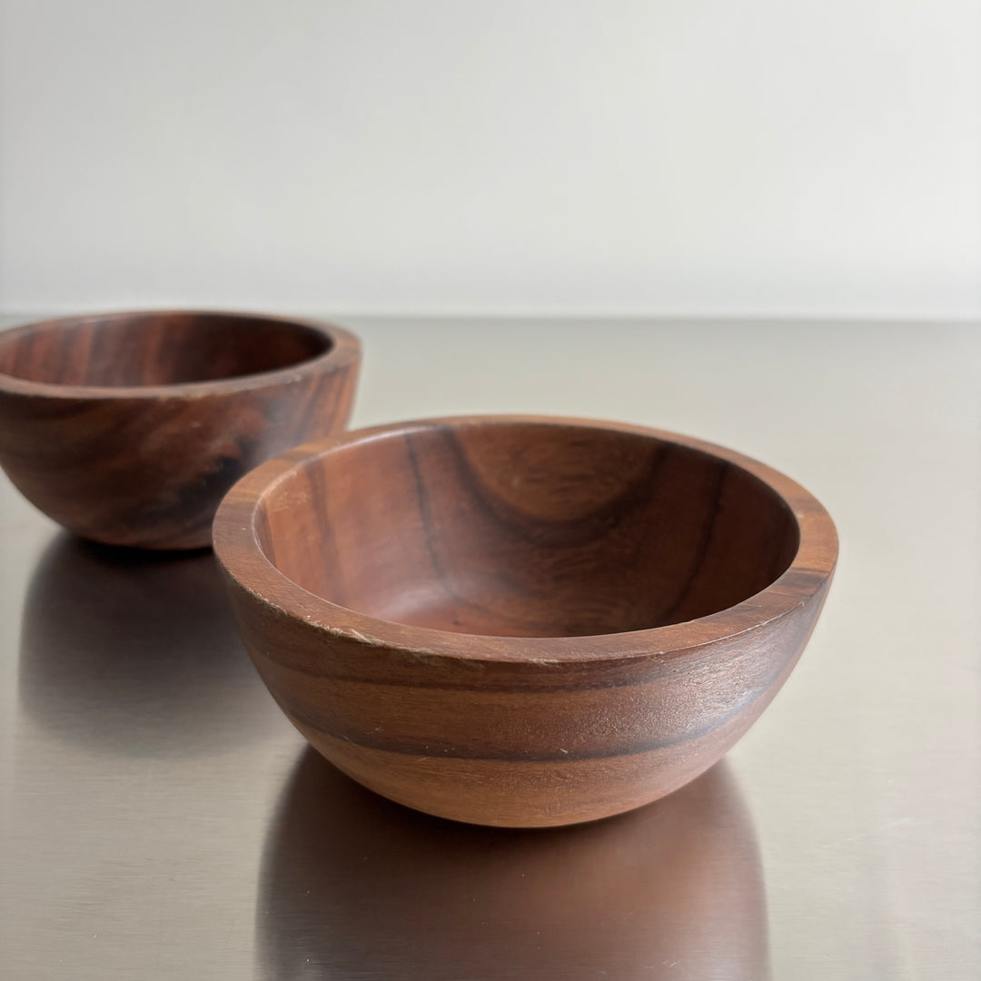 Walnut wood hand carved bowl