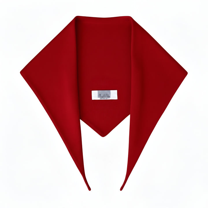 Red Wool Small Triangle Knitted Scarf