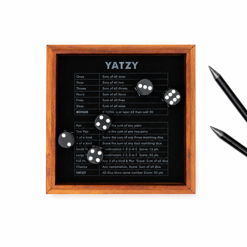 SUCK UK Yatzy Wooden Game
