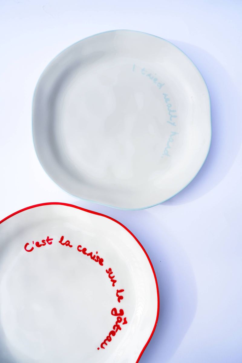MÆGEN Statement Plate 'I Tried Really Hard'