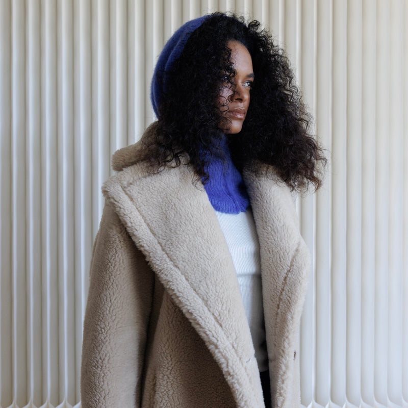 Cobalt Blue Wool Balaclava