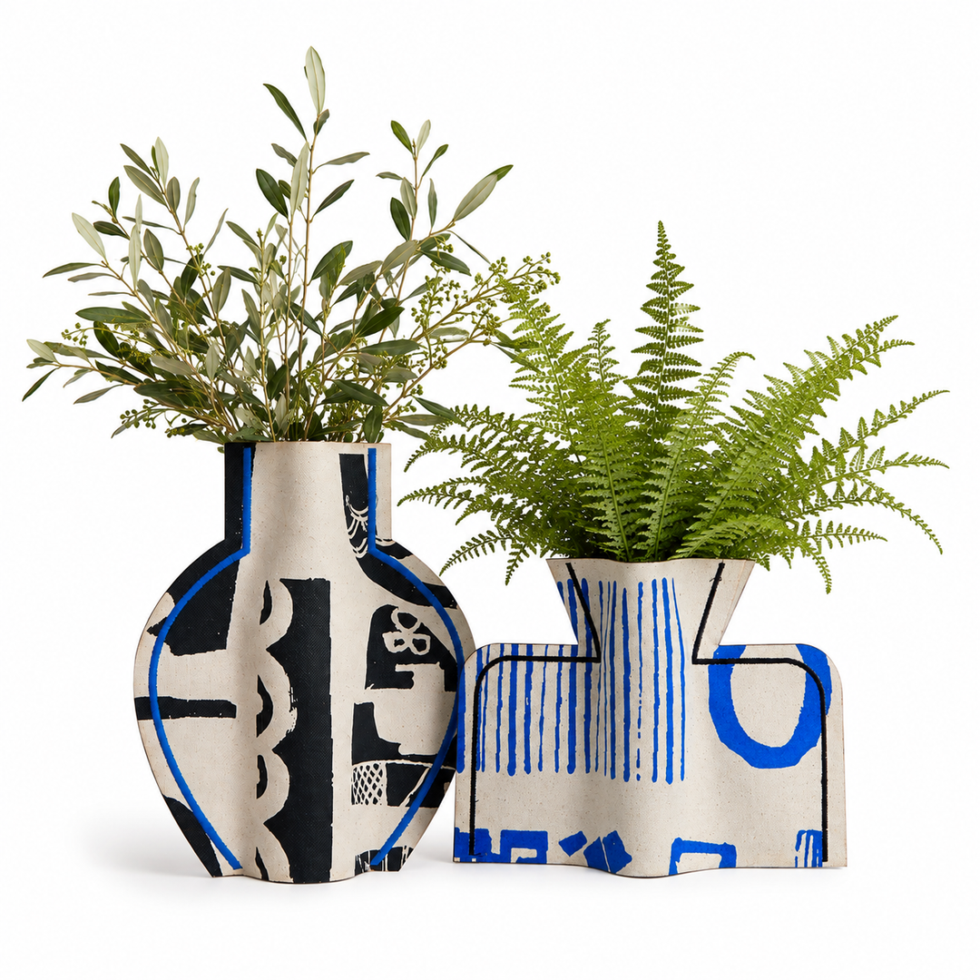 M2P Athens Bowl Vase Blue Black