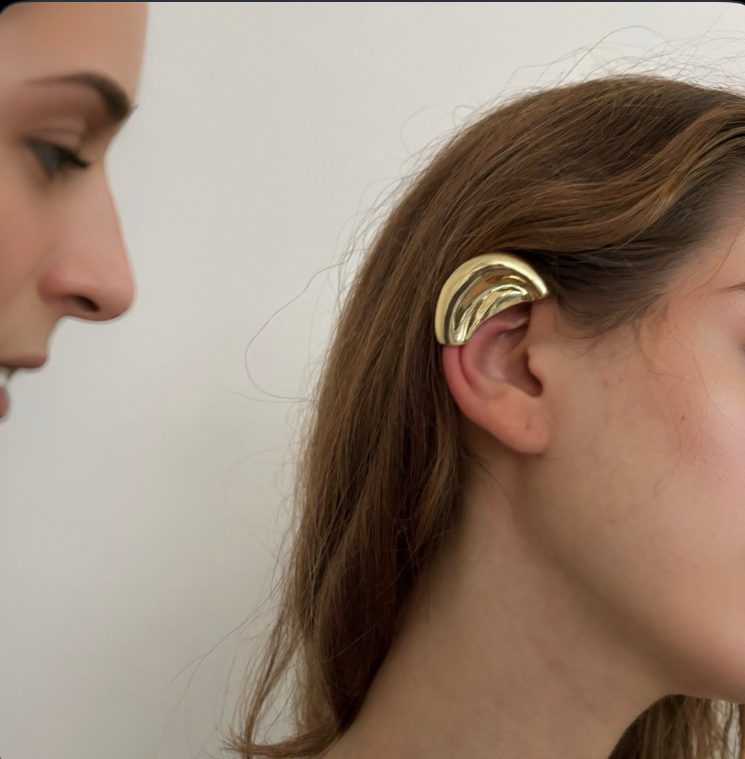 Gold Ear Wrap Earring - One Piece