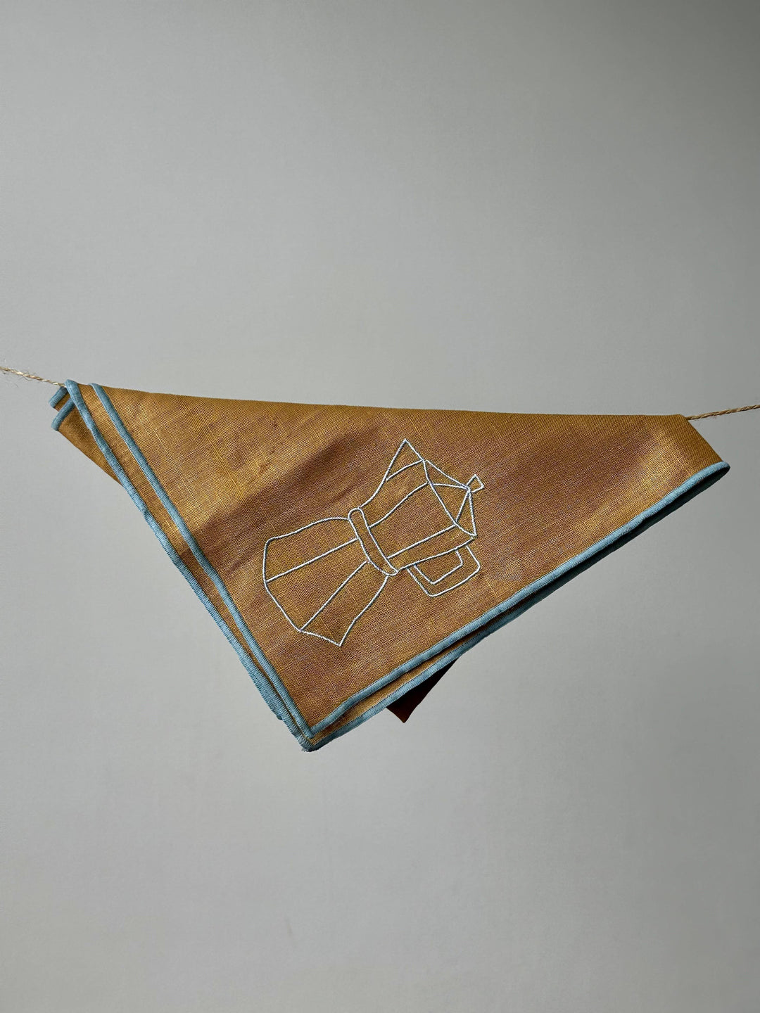 Linen Blend Napkins - Cafetiere Embroidery (Set of 2)