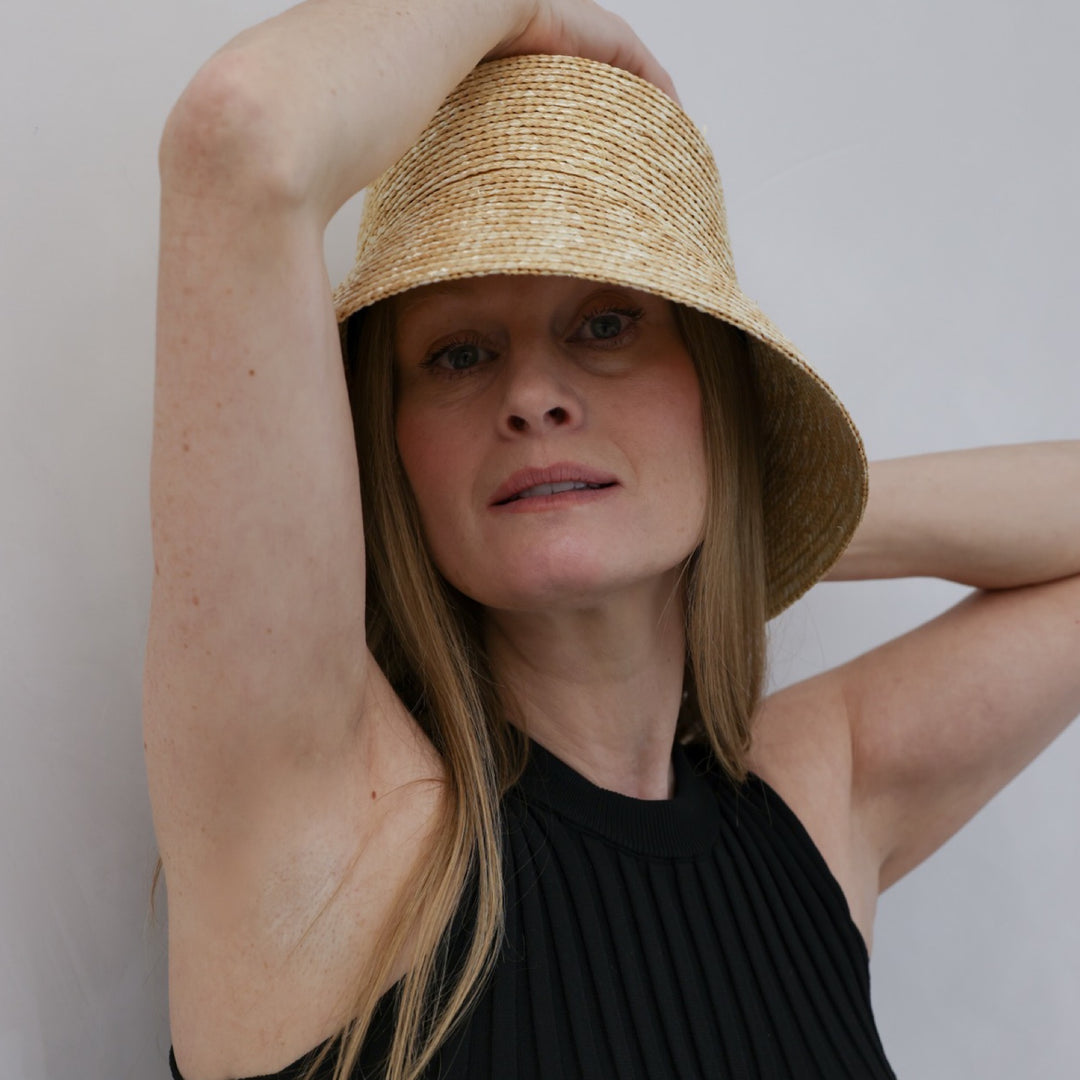 Raffia Lamp Bucket Hat