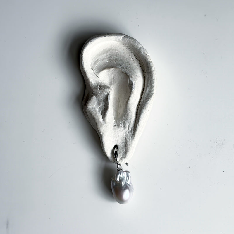 Irregular Freshwater Pearl Drop Earrings