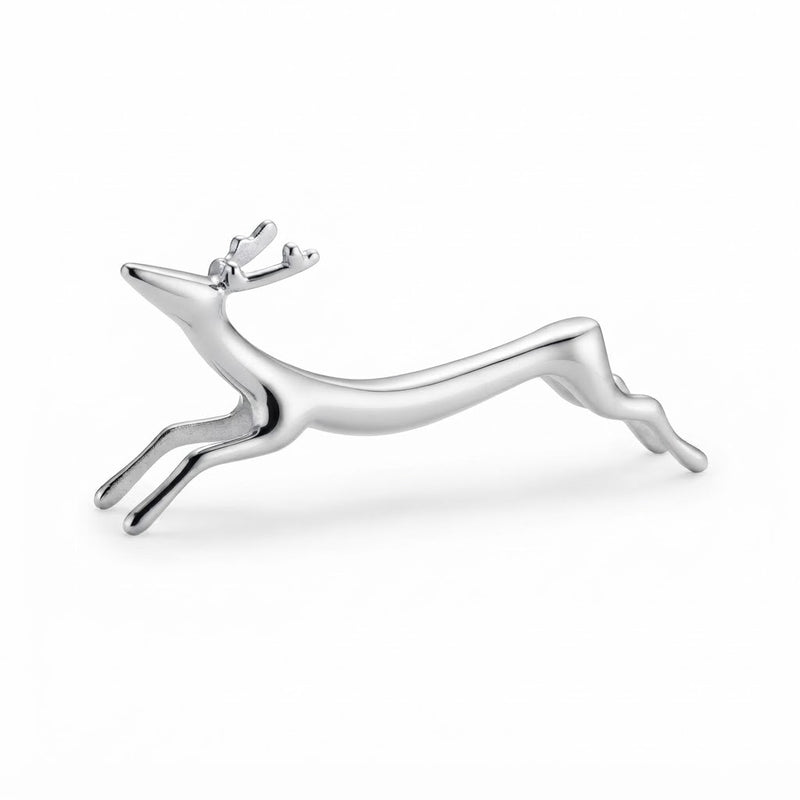 Silver Reindeer Chrome Chopstick & Knife Rest