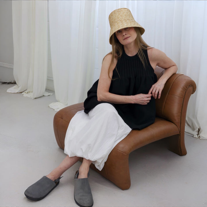 Raffia Lamp Bucket Hat