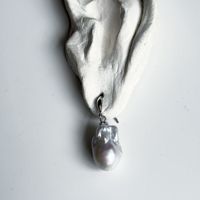 Irregular Freshwater Pearl Drop Earrings