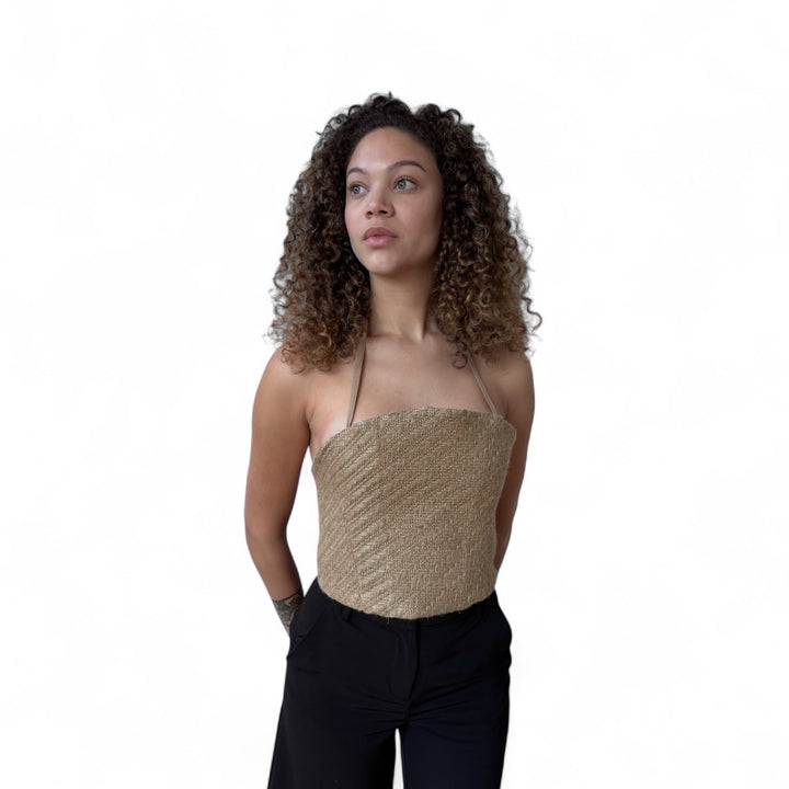 Raffia multi-wear tube corset