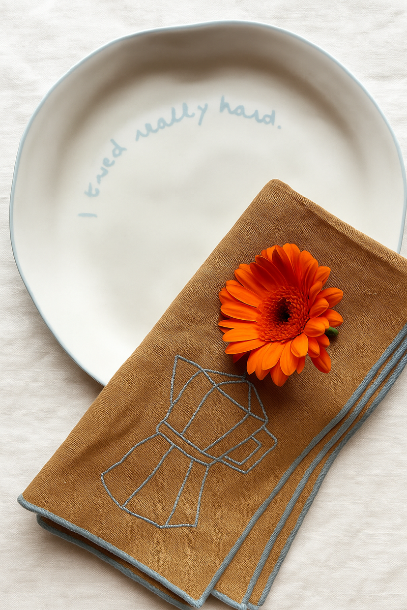 MÆGEN Statement Plate 'I Tried Really Hard'