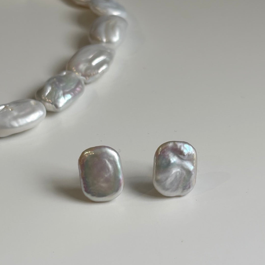 Freshwater Irregular Square Pearl Necklace