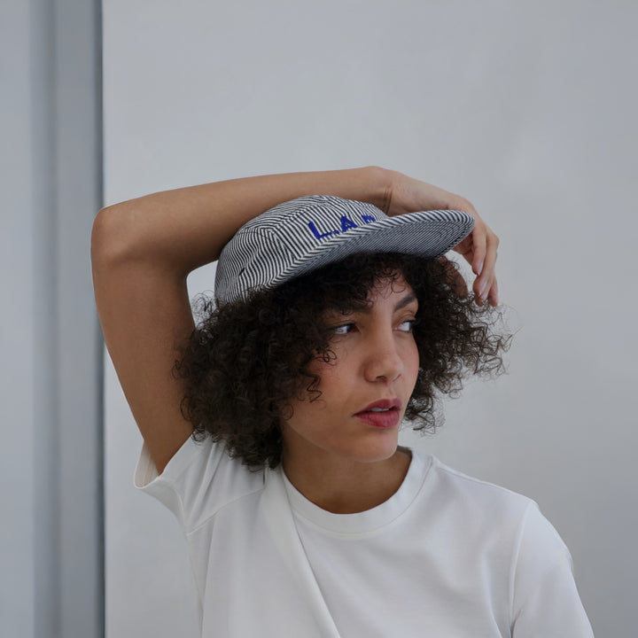 LAB Striped Embroidery Logo Cap