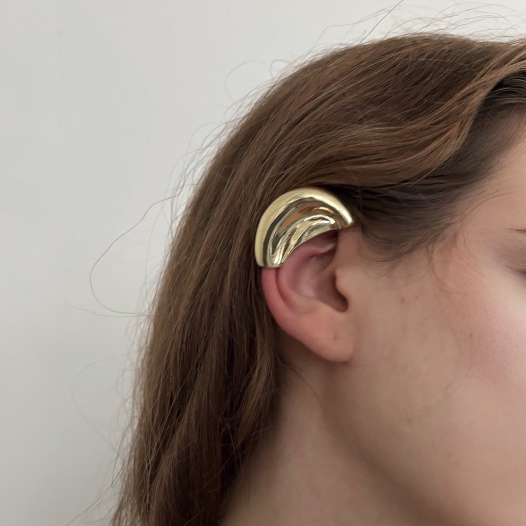 Gold Ear Wrap Earring - One Piece