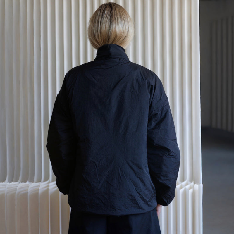 Black Quilted Wrap Kimono Jacket