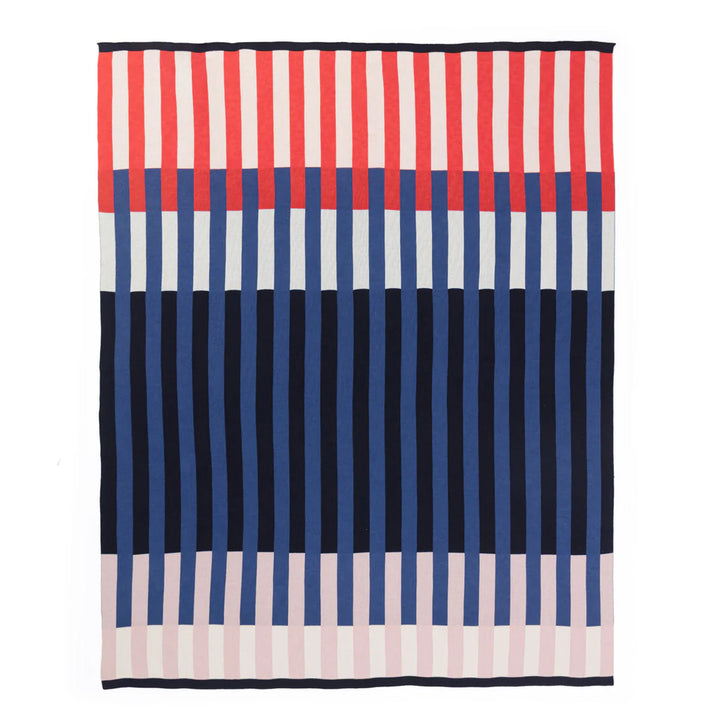Studie Navy Throw By Sophie Home