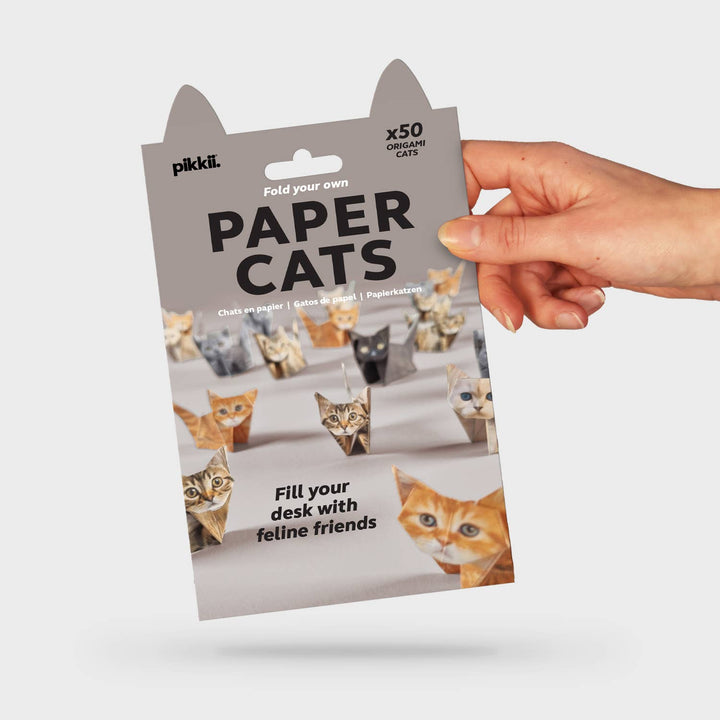 Paper Cats | Perfect for Cat Lovers | Cute DIY Origami Kit