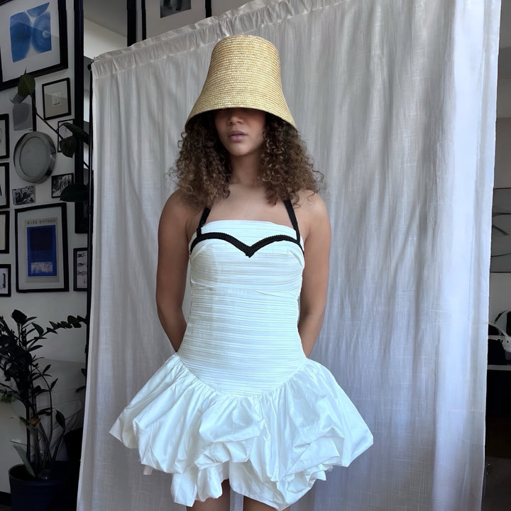 Raffia Lamp Bucket Hat